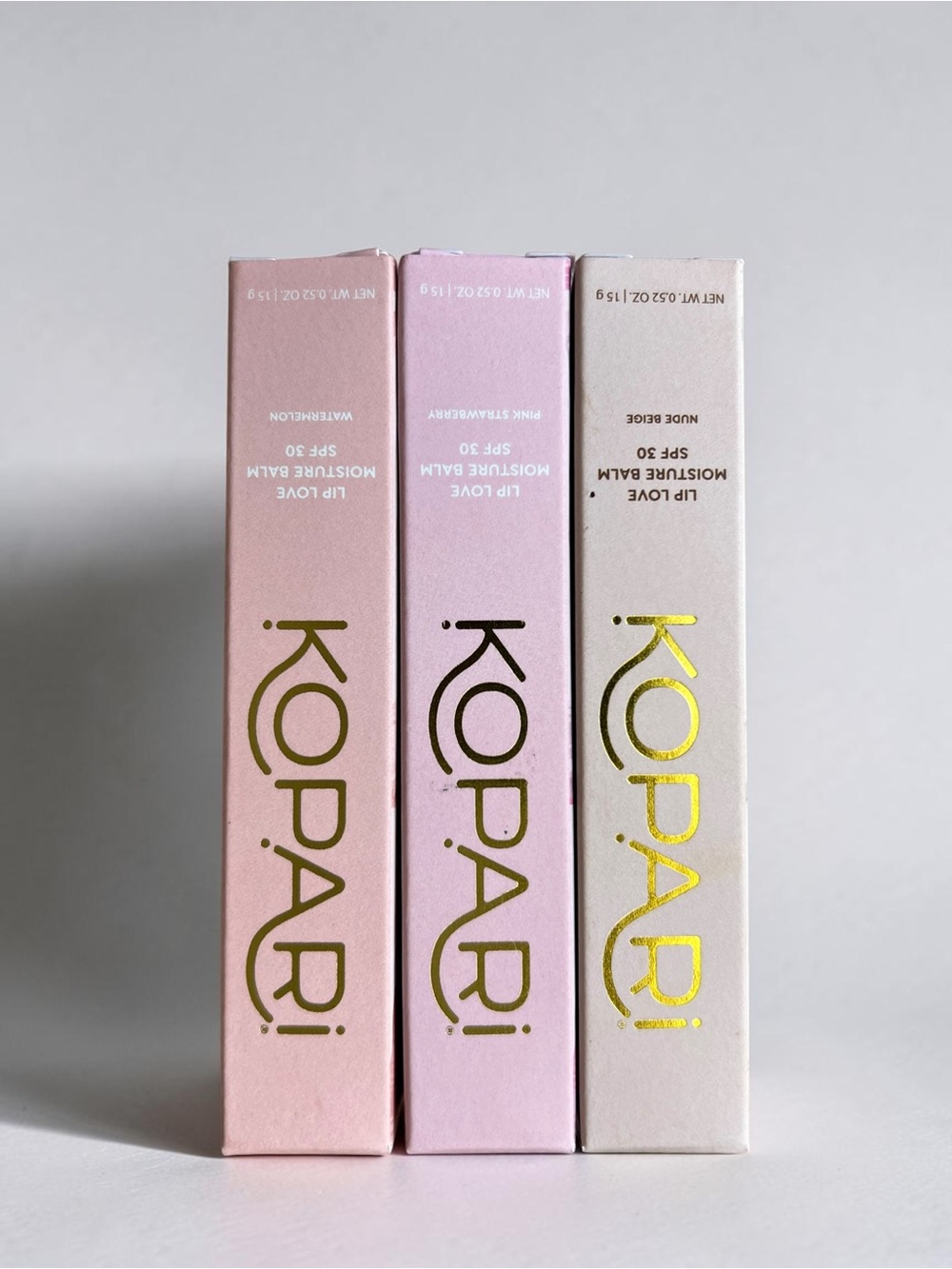 Kopari Beauty Lip Love Moisture Balm with SPF 30 bundle of 3